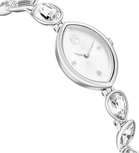 ساعة سواروفسكي جيما، سوار كريستال، لون فضي، ستانلس ستيل in Kuwait
