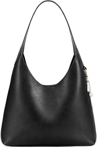 GEMIU Brown Suede Hobo Bag - Minimalist Vintage Shoulder Bag Soft Handle Tote Shoulder Bag in Kuwait