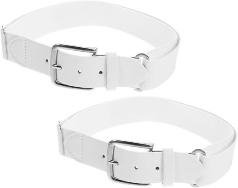 OSALADI 2pcs Adjustable Baseball Belt for Youth and Men, Stretch Elastic Softball Protective Belt, White Sports Waistband for Outdoor Team Sports in Kuwait
