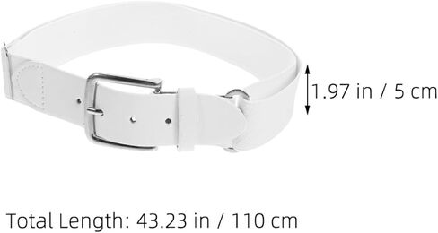 OSALADI 2pcs Adjustable Baseball Belt for Youth and Men, Stretch Elastic Softball Protective Belt, White Sports Waistband for Outdoor Team Sports in Kuwait
