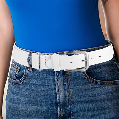 TEHAUX 2pcs Youth Baseball Belt Softball Belt Elastic Fabric Adjustable Waistband for Men and Outdoor Sports White Elastic Waist in Saudi Arabia