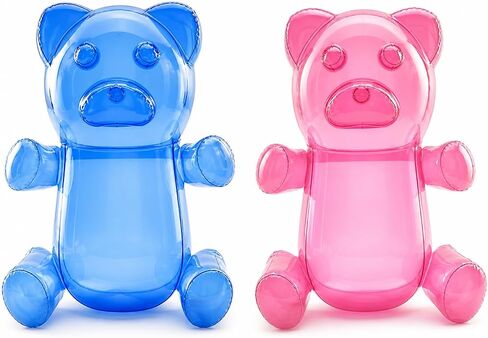4E's Novelty 2 Inflatable 24 inch Huge Gummy Bears, Candyland Party Decorations for Girls, Birthday Party Favors, Lollipop Two Sweet Theme Birthday Party Supplies, Unique Pool Floaties Toys in Kuwait
