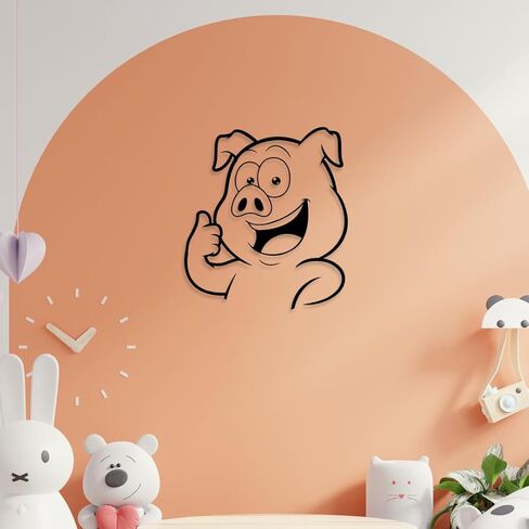 حزمة خنزير 80 تصميم | Dxf Eps SVG Png Pdf تنسيق الملف القابل للطباعة | تحميل رقمي فوري | ديكور المنزل للأطفال الفن والحرف الملابس طباعة خمر جدار الفن ناقلات 0043 in Kuwait