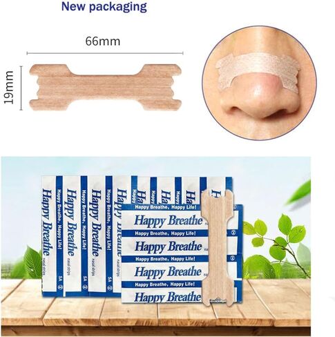 Breathe Better Nasal Strips to Reduce Snoring Drug-Free Works Instantly to Improve Sleep Relieve Nasal Congestion (60) in Kuwait