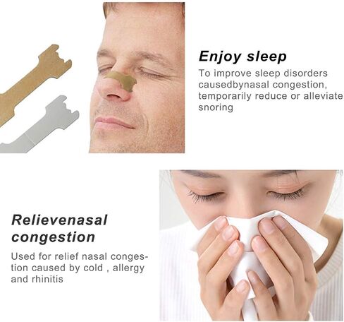 Breathe Better Nasal Strips to Reduce Snoring Drug-Free Works Instantly to Improve Sleep Relieve Nasal Congestion (60) in Kuwait