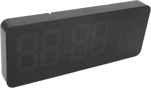 WiFi Digital Wall Clock, 6 Digit Colorful Display Clock, Auto Time Correction with Temperature Humidity, Countdown Timer, Stopwatch & Reminder, Ideal for Home Office Kitchen in Kuwait