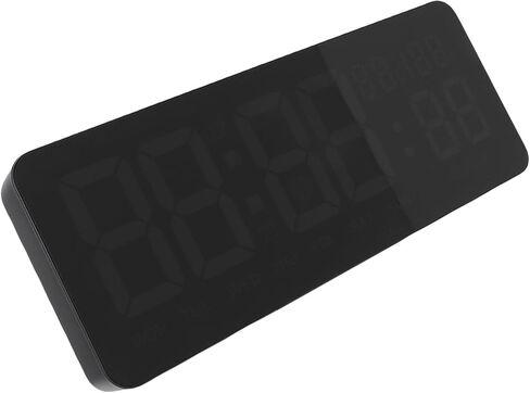 WiFi Digital Wall Clock, 6 Digit Colorful Display Clock, Auto Time Correction with Temperature Humidity, Countdown Timer, Stopwatch & Reminder, Ideal for Home Office Kitchen in Kuwait