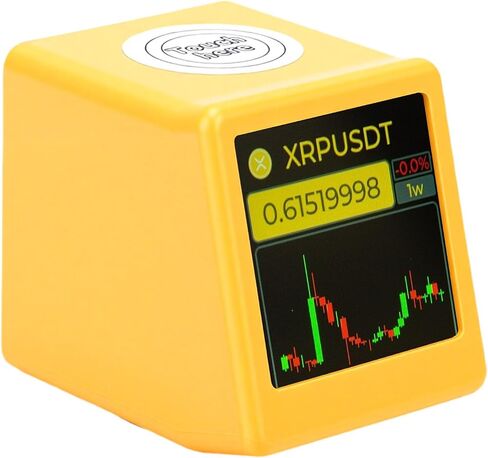 Luocute Stock Quote Display, Real Time Cryptocurrency Price for Bitcoin Ethereum and Stocks with Weather Digital Clock and Photo Album, for Crypto Enthusiasts in Kuwait