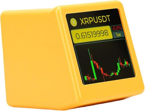 Luocute Stock Quote Display, Real Time Cryptocurrency Price for Bitcoin Ethereum and Stocks with Weather Digital Clock and Photo Album, for Crypto Enthusiasts in Kuwait