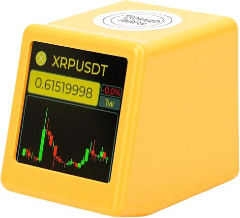 Luocute Stock Quote Display, Real Time Cryptocurrency Price for Bitcoin Ethereum and Stocks with Weather Digital Clock and Photo Album, for Crypto Enthusiasts in Kuwait
