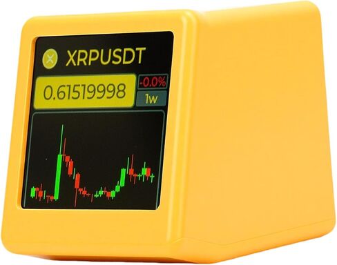 Luocute Stock Quote Display, Real Time Cryptocurrency Price for Bitcoin Ethereum and Stocks with Weather Digital Clock and Photo Album, for Crypto Enthusiasts in Kuwait