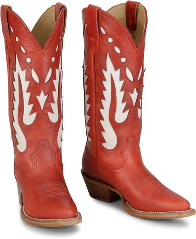 Justin Faye 13" Western Boots for Women - Vintage Collection - Classic Embroidery, Durable Sole, and Comfortable Fit for All-Day Wear in Saudi Arabia