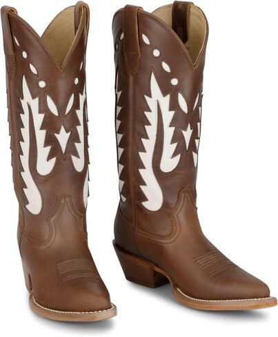Justin Faye 13" Western Boots for Women - Vintage Collection - Classic Embroidery, Durable Sole, and Comfortable Fit for All-Day Wear in Saudi Arabia