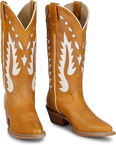 Justin Faye 13" Western Boots for Women - Vintage Collection - Classic Embroidery, Durable Sole, and Comfortable Fit for All-Day Wear in Saudi Arabia