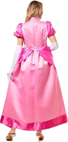 Funna Princess Costume Adult Women Dresses Halloween Dress up Cosplay with Crown Gloves in Saudi Arabia