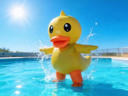 Inflatable Duck Costume for Adults, Full Body Funny Animal Mascot Suit for Halloween, Cosplay Event Fancy Dress in Saudi Arabia