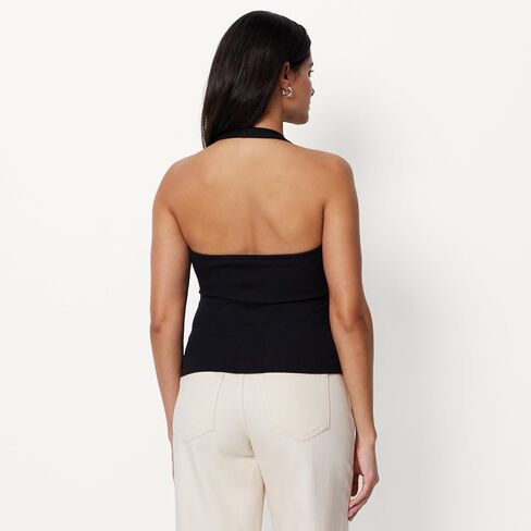 Amazon Essentials Women's Slim-Fit Ribbed Halter Top in Kuwait