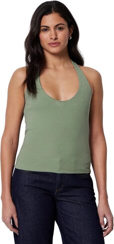 Amazon Essentials Women's Slim-Fit Ribbed Halter Top in Kuwait