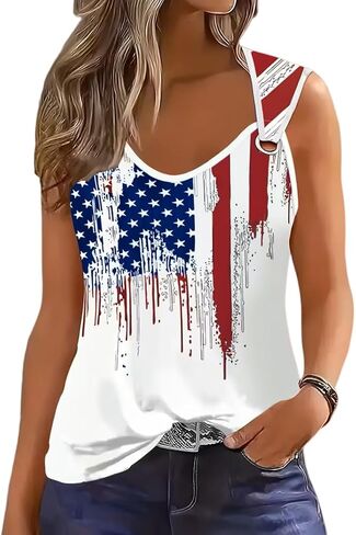Women Tank Tops O Ring Casual Scoop Neck Cami Summer Sleeveless Tank Shirts Basic Tops Novelty Tee in Saudi Arabia