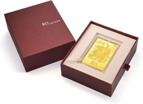 CHOW SANG SANG 999.9 24K Solid Gold Chinese Gifting Collection New Year Zodiac Pixiu Ingot for Women and Men 955499 Price-by-Weight Approx. 50 Grams Gold in Kuwait