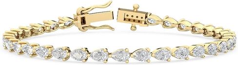 هيوستن دايموند ديستريكت 1-20 قيراط (ctw) أساور ألماس على شكل كمثرى LAB GROWN (لون H-I Clarity VS1-VS2) in Kuwait