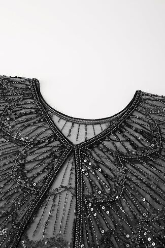 BABEYOND Women's 1920s Flapper Shawl - Sequin Beaded Evening Cape Bridal Shawl Cover Up for Party Accessories in Kuwait