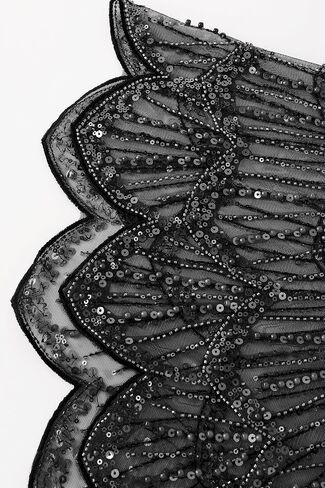 BABEYOND Women's 1920s Flapper Shawl - Sequin Beaded Evening Cape Bridal Shawl Cover Up for Party Accessories in Kuwait