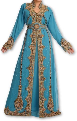 New Top Selling Bridal Wear Maghribi Kaftan Dress for Arabian Ladies 119 in Saudi Arabia