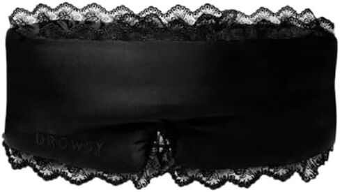 DROWSY Breakfast at Drowsy Silk Sleep Mask – 100% Pure Mulberry Silk, Total Blackout, Ultra-Soft & Skin Hydrating for Beauty Sleep, Fully Adjustable in Kuwait