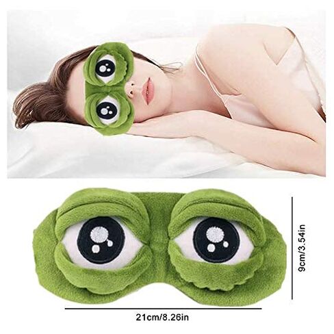 Sleep Masks for Women,Cute Frog Funny Eye Masks for Adults Kids Funny Blindfold with Eyes Open Sleep Mask Sleep Mask for Sleeping in Saudi Arabia