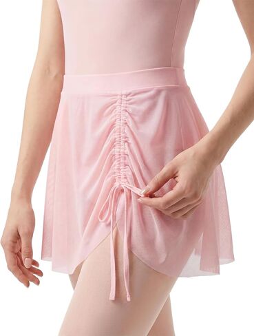 Stelle Women's Pull On Ballet Skirt Chiffon Wrap Drawstring Dance Skirt in Kuwait