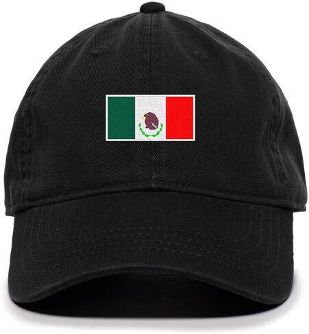 DSGN By DNA Mexico Flag Embroidered Baseball Cap Cotton Adjustable Dad Hat in Kuwait