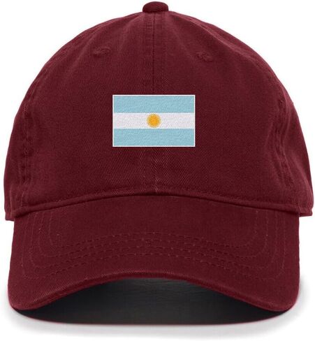 DSGN By DNA Argentina Flag Embroidered Baseball Cap Cotton Adjustable Dad Hat in Kuwait