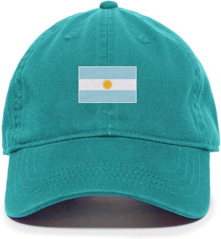 DSGN By DNA Argentina Flag Embroidered Baseball Cap Cotton Adjustable Dad Hat in Kuwait