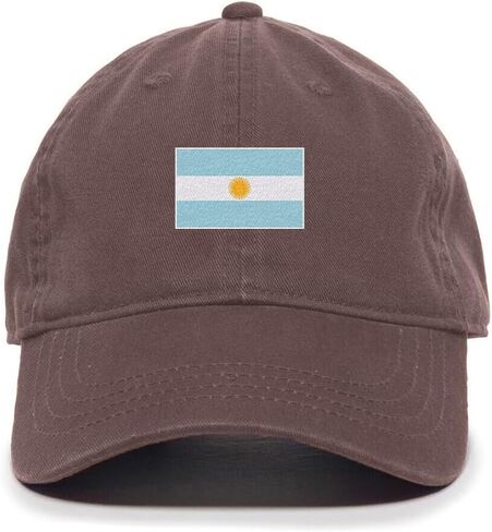 DSGN By DNA Argentina Flag Embroidered Baseball Cap Cotton Adjustable Dad Hat in Kuwait