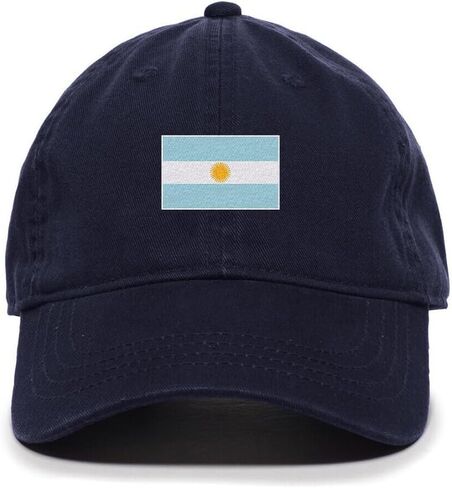 DSGN By DNA Argentina Flag Embroidered Baseball Cap Cotton Adjustable Dad Hat in Kuwait
