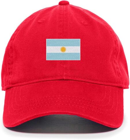 DSGN By DNA Argentina Flag Embroidered Baseball Cap Cotton Adjustable Dad Hat in Kuwait