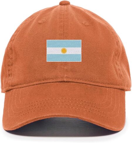 DSGN By DNA Argentina Flag Embroidered Baseball Cap Cotton Adjustable Dad Hat in Kuwait