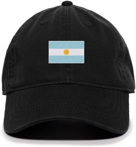 DSGN By DNA Argentina Flag Embroidered Baseball Cap Cotton Adjustable Dad Hat in Kuwait