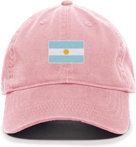DSGN By DNA Argentina Flag Embroidered Baseball Cap Cotton Adjustable Dad Hat in Kuwait