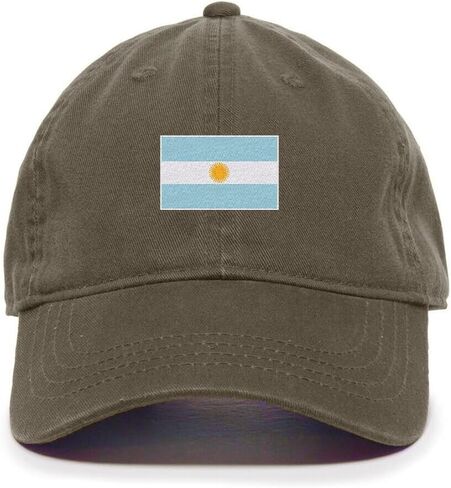 DSGN By DNA Argentina Flag Embroidered Baseball Cap Cotton Adjustable Dad Hat in Kuwait