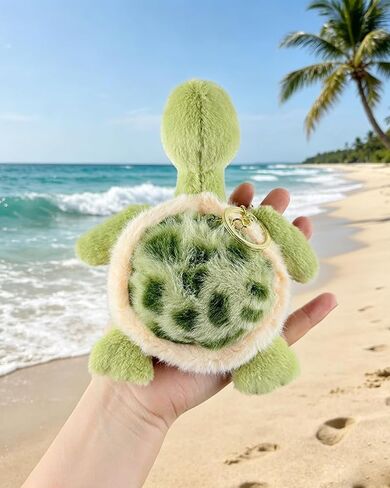 Turtle Plush Keychain Turtle Pendant Cute Keychain Gift in Saudi Arabia