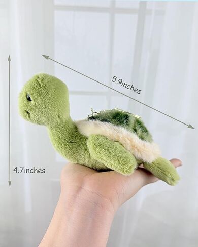 Turtle Plush Keychain Turtle Pendant Cute Keychain Gift in Saudi Arabia