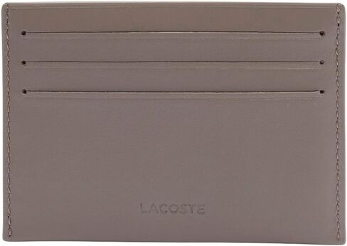 Lacoste Men's FG Leather Card Holder, Morel in Kuwait