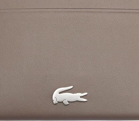 Lacoste Men's FG Leather Card Holder, Morel in Kuwait