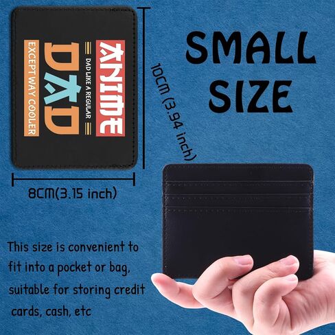 TSOTMO Anime Dad Gift Japanese Anime Lovers Card Holder for Father's Day Hero Dad Present Manga Daddy Gift (AnimeDad Wallet) in Kuwait