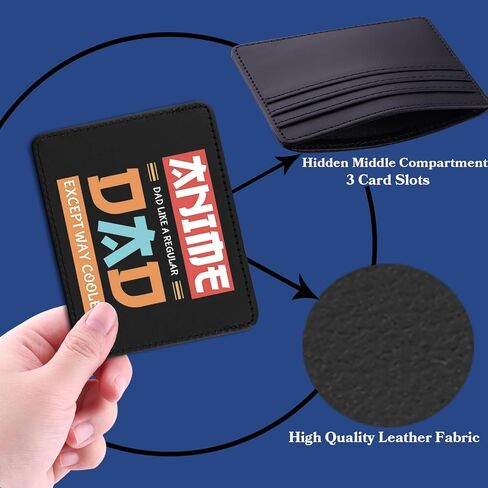TSOTMO Anime Dad Gift Japanese Anime Lovers Card Holder for Father's Day Hero Dad Present Manga Daddy Gift (AnimeDad Wallet) in Kuwait