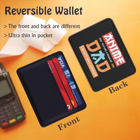 TSOTMO Anime Dad Gift Japanese Anime Lovers Card Holder for Father's Day Hero Dad Present Manga Daddy Gift (AnimeDad Wallet) in Kuwait