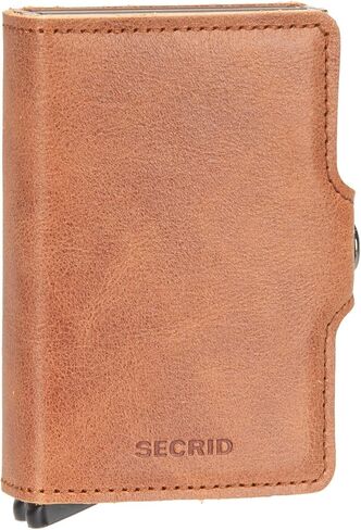 Secrid This is a compact wallet with two Cardprotectors that double the capacity. Equipped with a sturdy closure and a durable leather outer cover. Capacity: 8 cards in relief or 12 in Saudi Arabia