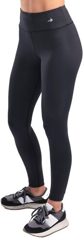 CompressionZ Tummy Control Compression Leggings for Women | High Waisted Workout Yoga Pants (Black + Olive Brown, X-Large) Bundle in Saudi Arabia